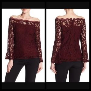 Adrianna Papell Lace Blouse